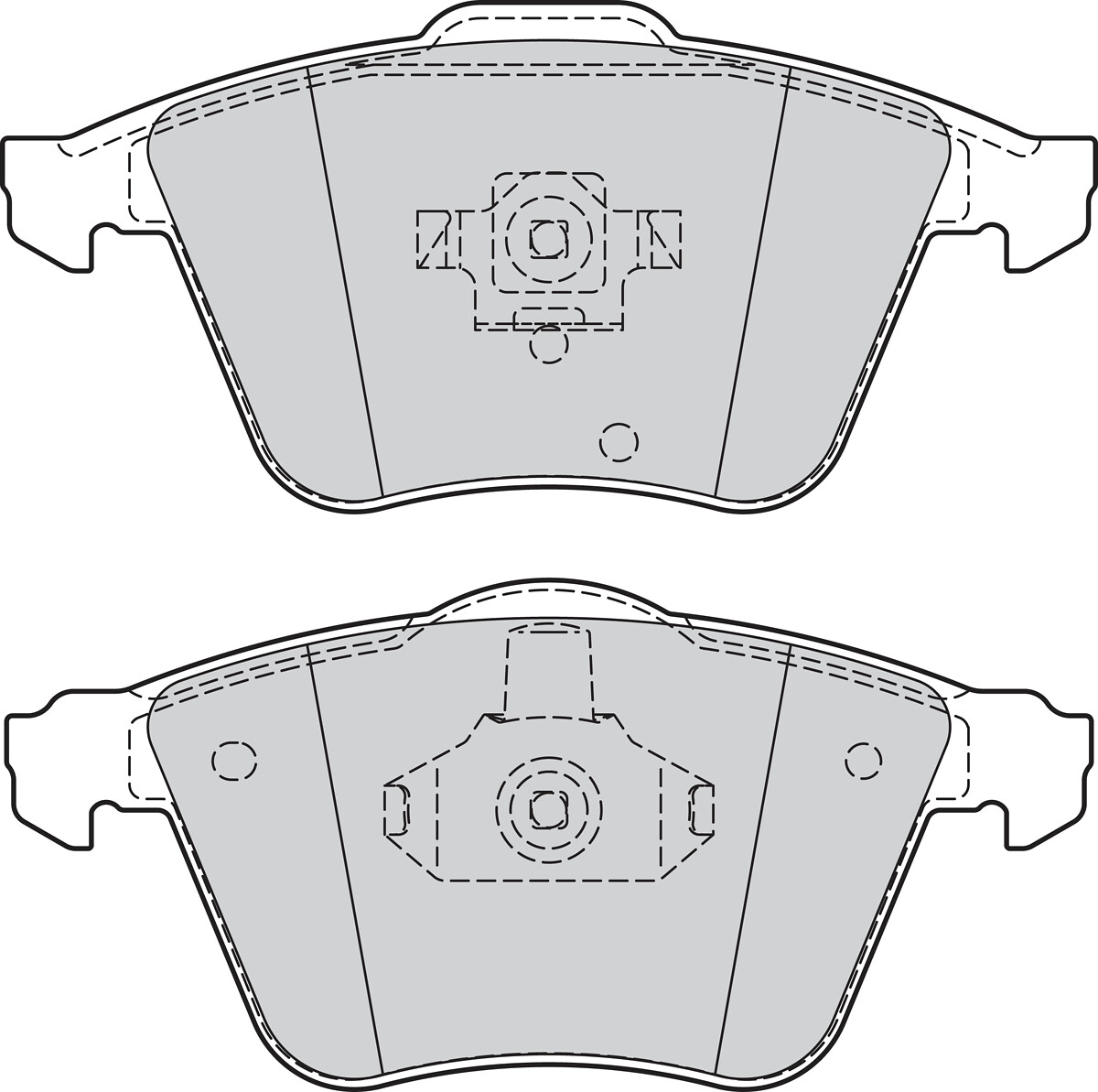 Jeu de 4 plaquettes de frein VALEO ref. 302068